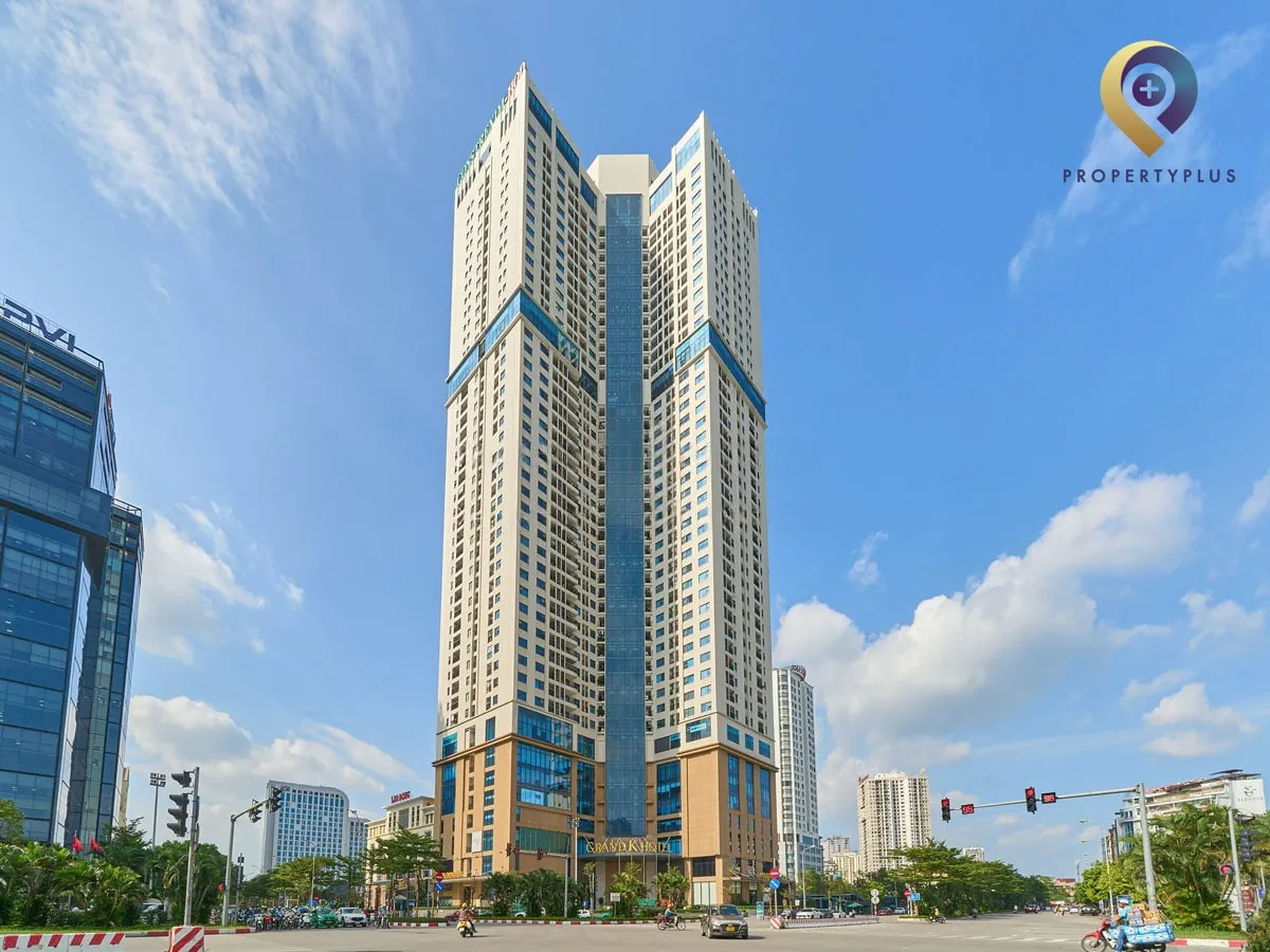 Toàn cảnh tòa nhà Golden Park Tower tại quận Cầu Giấy, Hà Nội.